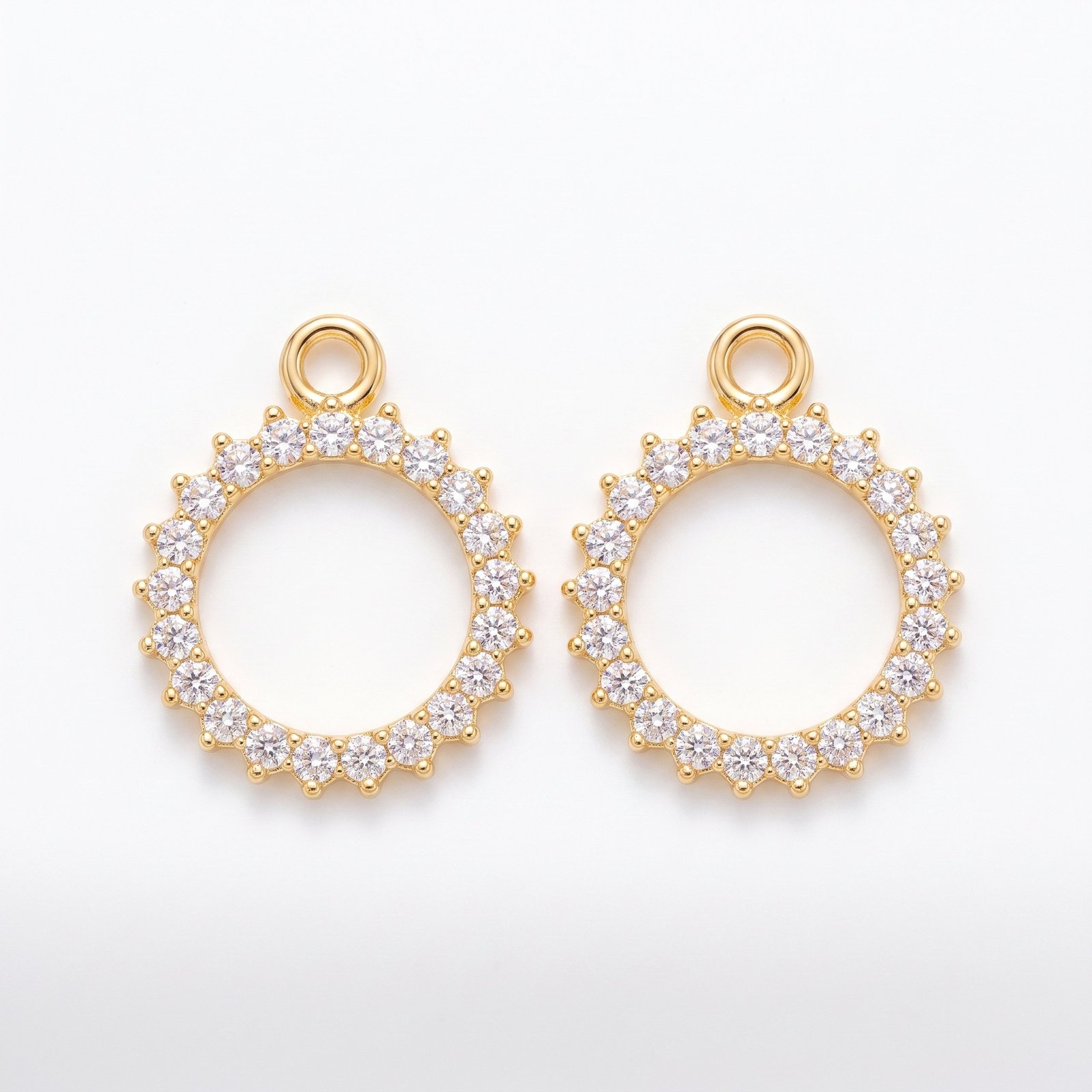 Rhinestone round base (1 piece)