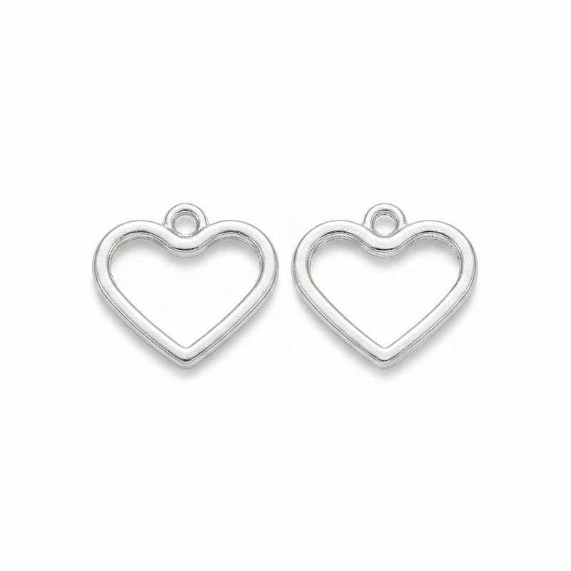 Thick Heart Pendant Base (1 Piece)