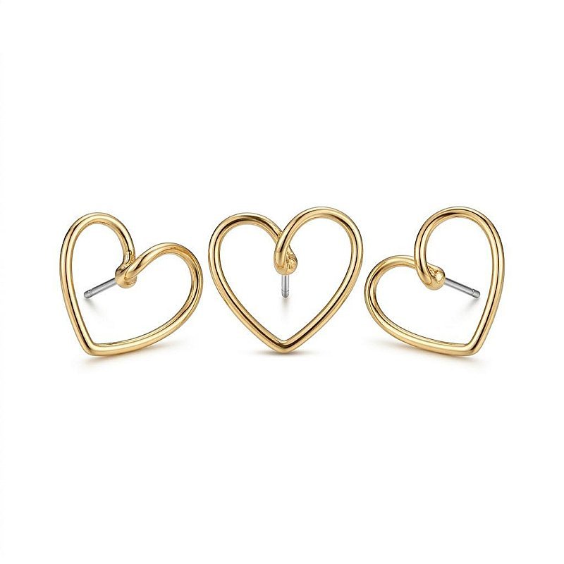 Vintage Heart Earrings Pair