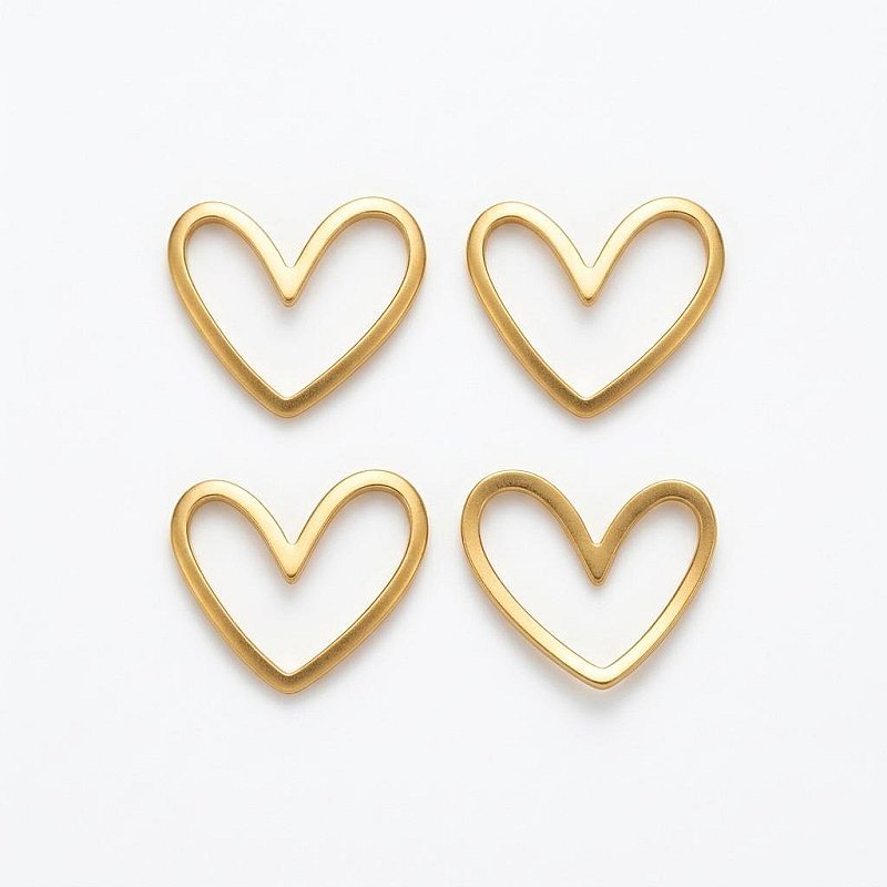 Irregular Golden Vintage Heart