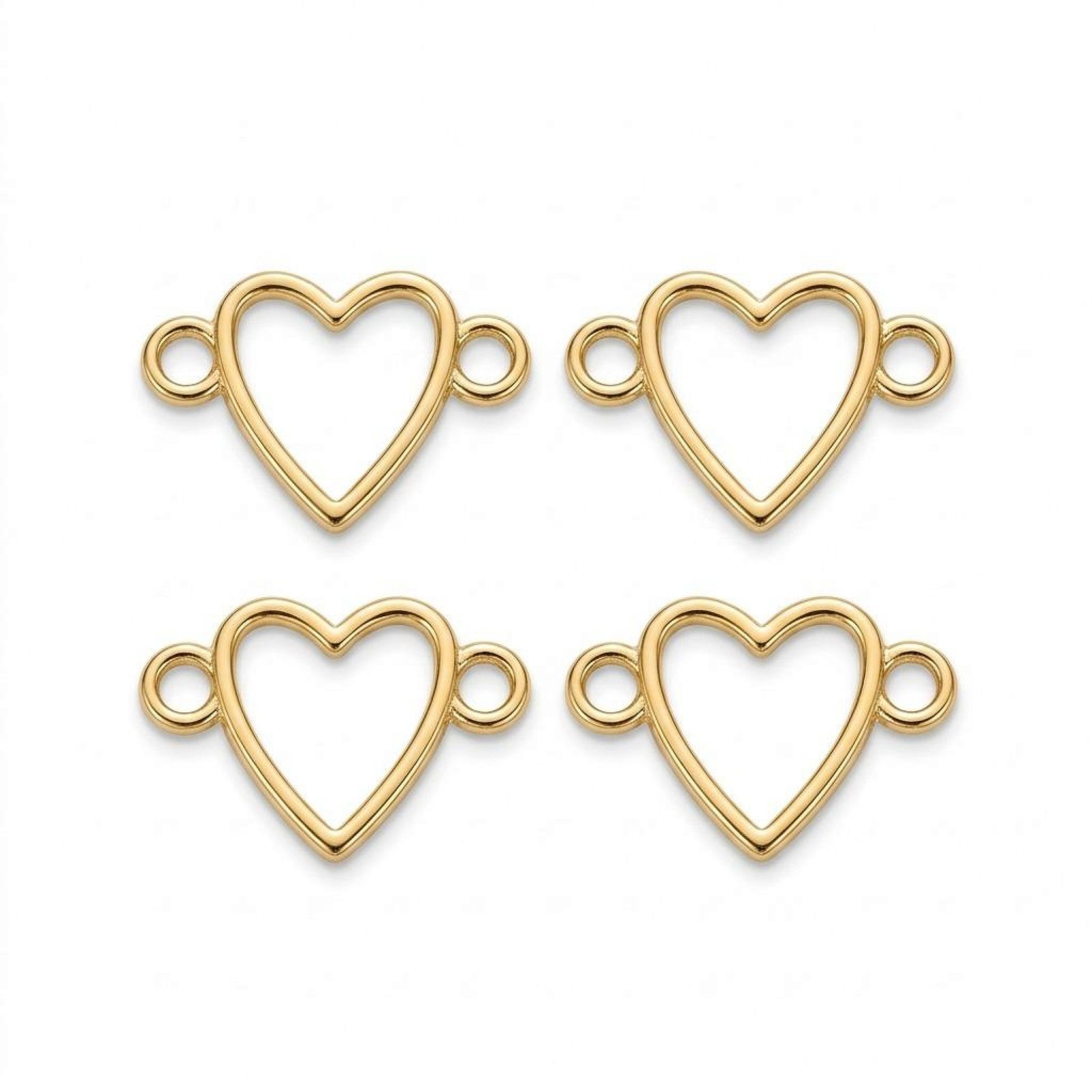 Medium size heart bracelet base each
