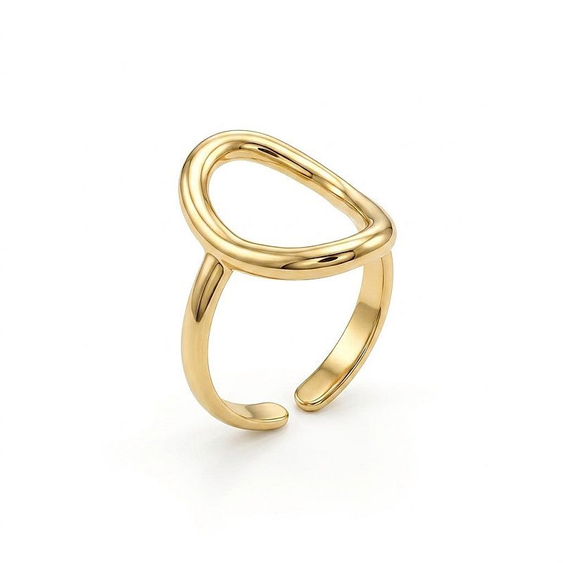 Oval irregular thick vintage base (1 piece)
