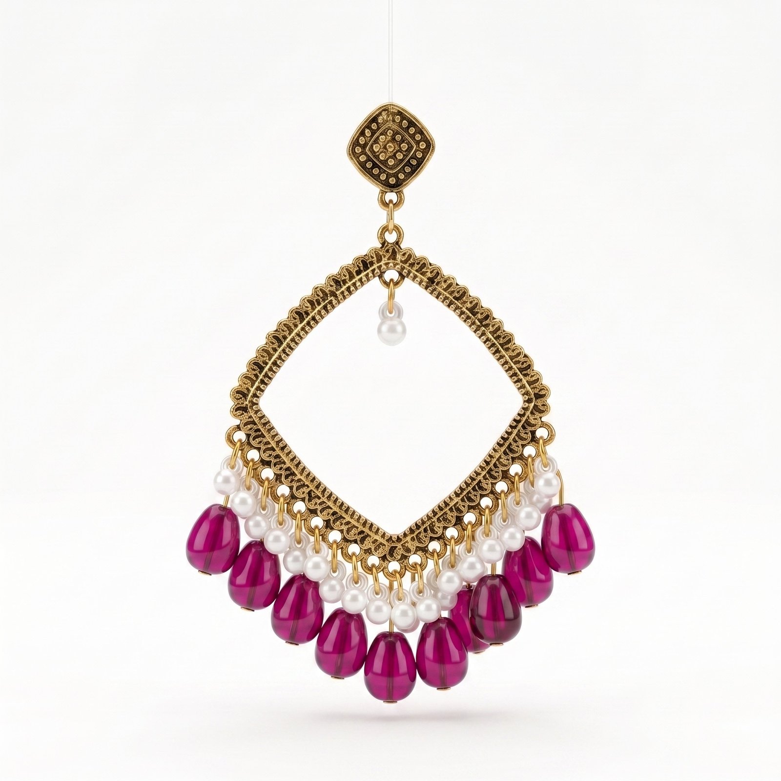 Dimond Shape With Pulse+ Stones