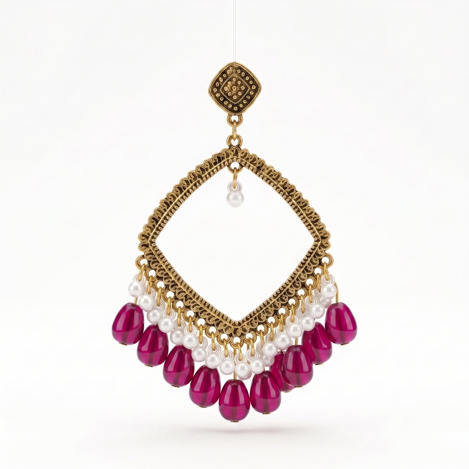 Dimond Shape With Pulse+ Stones