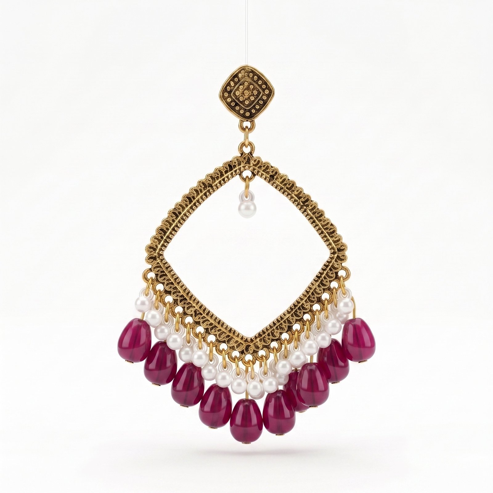 Dimond Shape With Pulse+ Stones